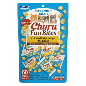  Inaba Churu Fun Bites Chicken & Tuna Recipe for Cats - 3 packs 