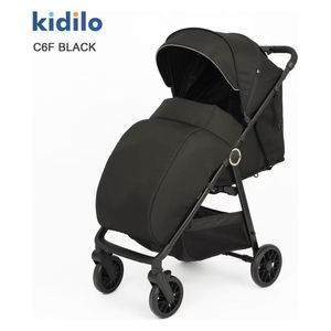  Kidilo C6F - Lightweight Travel Stroller - Black 