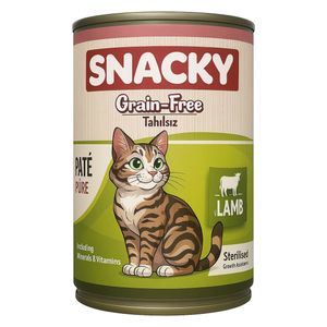  Snacky Sterilised Lamb in Pate Cat Food - 400g 