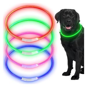  طوق LED للكلاب - اخضر 