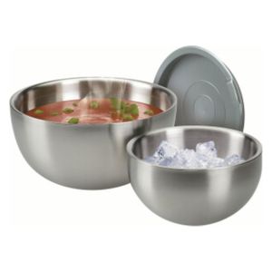 GSW Thermos Bowl with Blue Lid 18 Cm - Silver