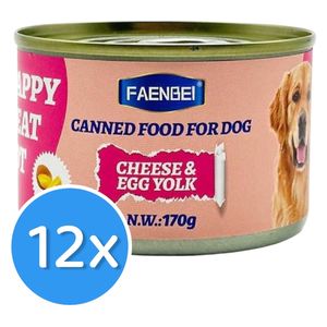  Faenbei Cheese & Egg Yolk Wet Dog Food - 12 Pieces 