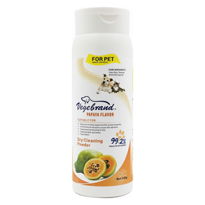  Vegebrand Papaya Flavor Dry Cleaning Powder for Cats - 150g 