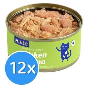  Faenbei Chicken & Tuna Wet Cat Food - 12 Pieces 