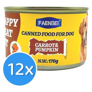  Faenbei Canned Dog Food Carrot & Pumpkin - 12 Pieces 