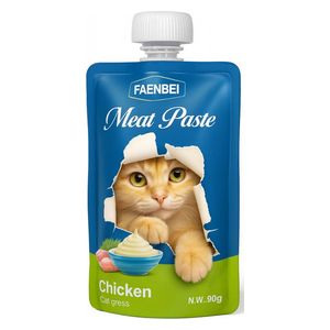  Faenbei Chicken & Cat Grass Meat Paste - 90g 