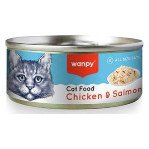  وانبي طعام قطط بالدجاج والسلمون - 95 غم 