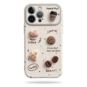  Mobile Cover For iPhone 17 Pro Max - White Coffee Design 