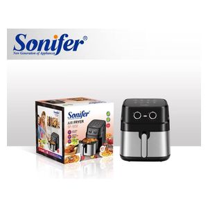 Sonifer Air Fryer - 6.5L capacity - Dual control panel - Black