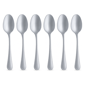 Almanar Tea Spoon Set - 6 Pieces - Silver