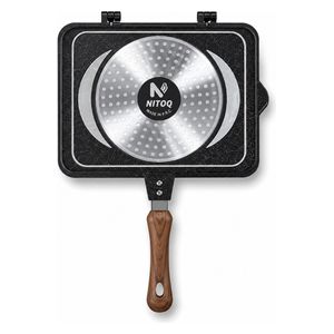  Nitoq Double-Sided Grill Pan Non-Stick Granite Coating - Black 28 cm - 8001587650147 