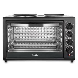 فرن كهربائي سونيفر - بقوة 1700 واط - 38 لتر - اسود 