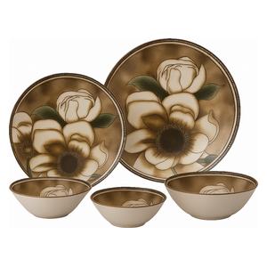 Almanar Dinnerware Set - 30 Pieces - Brown