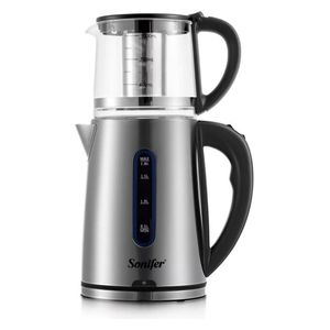  Sonifer Smart Electric Kettle Set with Glass Tea Pot - 1500W 