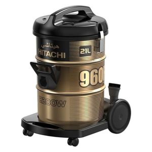 Hitachi CV-960F - 2200W - 21L - Drum Vacuum Cleaner - Black