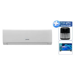 Gorenje GAS24UT - 2 Ton - Wall Mounted Split Inverter - White + Hisense 32-Inch A4N - Smart - HD - LED - 2024 Model + Gorenje AF1700B - Air Fryer - Black