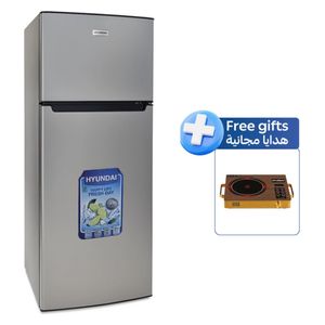  Hyundai HBM-1000 - 10ft - Conventional Refrigerator - Silver + Hyundai HBM-C1 - 1 Burner - Electric Cooker - Wood 