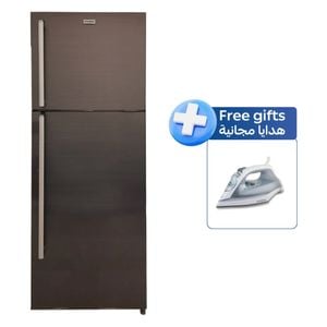  ثلاجة هيونداي بابين - 26 قدم - HBM-2600G - بني + مكواة هيونداي بخارية - HBM-605 - ابيض 