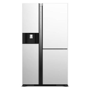  ثلاجة هيتاشي ذات التصميم الفرنسي - 21 قدم - R-SX700GPUQ0-GS - أبيض 