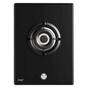 طباخ داخلي غازي زوجور- مشعل واحد - GZ381B - ستانلس ستيل