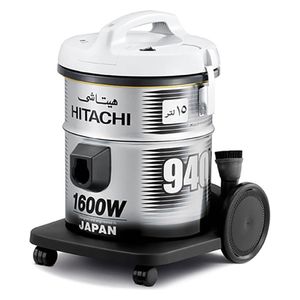  مكنسة هيتاشي كهربائية اسطوانية - 1600 واط - 15 لتر - CV-940Y - رمادي 