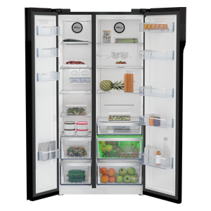  Beko GN164020GB - 20 ft - Side By Side Refrigerator - Black 