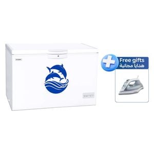  مجمدة افقية هيونداي - 8 قدم - HBM-800 - أبيض + مكواة هيونداي بخارية - HBM-605 - ابيض 