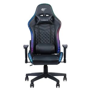  Havit GC927 Gaming Chair - Built-in LED lighting with multiple modes - High-quality foam padding for seat and back - Black 