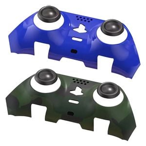  اكسسوارات  زخرفية متقدمة لوحدة التحكم في الحافة بورودو - مصنوعة من بلاستيك عالي الجودة - اخضر عسكري + أزرق 