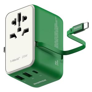  Momax Charger - Up to 25W charging power for fast and efficient charging - Lightweight and compact design fits easily in a pocket or bag - Green 