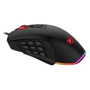 ماوس الألعاب هافيت MS900 RGB القابل للبرمجة بإضاءة خلفية - أزرار قابلة للبرمجة للتخصيص - أسود 
