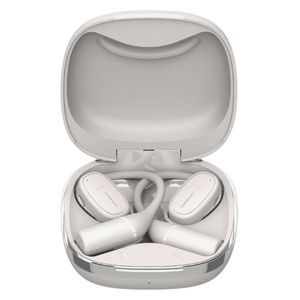  Powerology - Bluetooth Headphone In Ear - Long Battery Life, Comfortable Open-Ear Design - Beige 