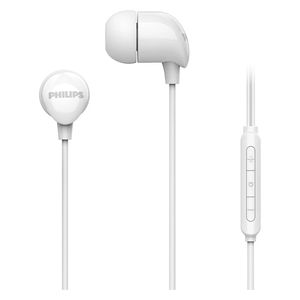  Philips 1161 - In Ear Wired Headphone - 1.2 m - Built-in inline microphone - White 
