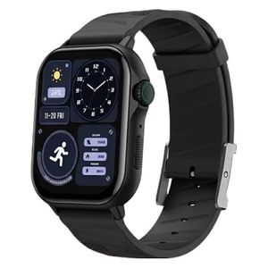  ساعة ذكية M9061 هافيت - شاشة اموليد مقاس 2.13 انج - مكالمات لاسلكية - مقاومة للماء - اسود 