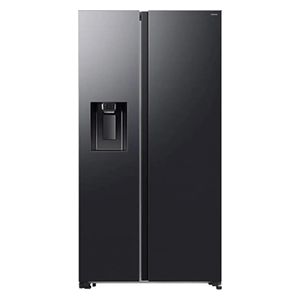  Samsung RS70F64K1FLV - Side-by-Side Refrigerator - 24 ft - AI Inverter Compressor - Black 