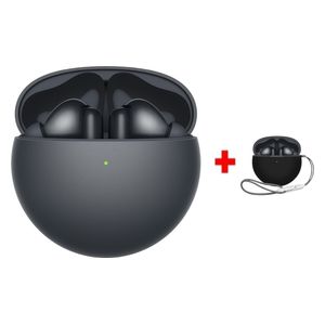 سماعات داخل الاذن هواوي فري بودز 7i - إلغاء الضوضاء - ما يصل إلى 35 ساعة من وقت التشغيل (مع علبة الشحن) - أسود + غطاء لعلبة السماعة - طلب مسبق