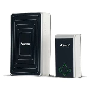  Aswar - Wireless Doorbell - Up to 100 meters - Frequency 315 MHz - Black 