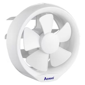  Aswar - Round Exhaust Fan - 8 inches - Auto Shutter, 100% Copper Motor, Low Noise - White 