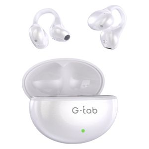 G-tab TWS-Clip3 - In Ear Headphones - Bluetooth 6.0 - Lightweight & Comfortable - White