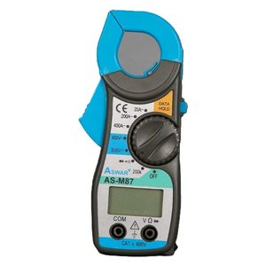  مقياس التيار الكهربائي الرقمي اسوار - جرس وحماية من الحمل الزائد - 400 أمبير  - أزرق 