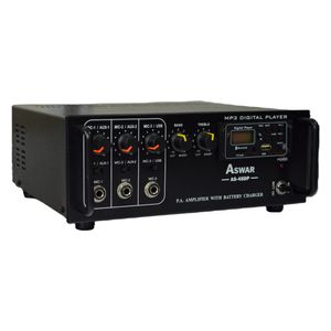 Aswar - Sound Amplifier - 45W - Bluetooth, TF Card, USB, FM Connectivity - Black