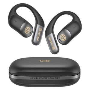 سماعات مفتوحة الأذن بوجاني Free B15 - مدة تشغيل تصل إلى 8 ساعات عند مستوى صوت 50% - مقاومة للماء بمعيار IPX5 - أسود