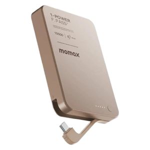  شاحن محمول موماكس 1-باور ميني - 10000 مللي أمبير - شحن فائق السرعة بقوة 30 واط بتقنية PD - ذهبي 