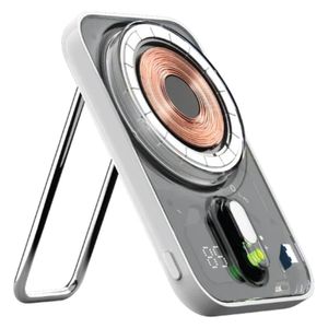  شاحن محمول بتقنية ماج سيف موماكس باور فلو برو - 5000 مللي أمبير -  تصميم محمول نحيف وخفيف الوزن وسهل الحمل - أبيض 