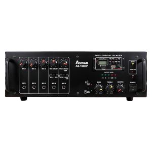 Aswar - Sound Amplifier - 160W - Bluetooth, TF Card, USB, FM Connectivity - Black