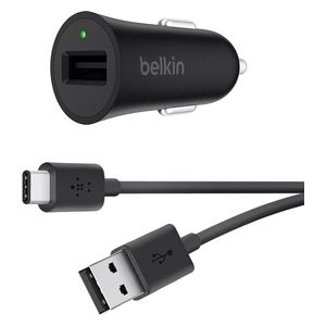 Belkin 3066 - Car Charger 18W & Cable USB-A To USB-C - 1.2M - Black