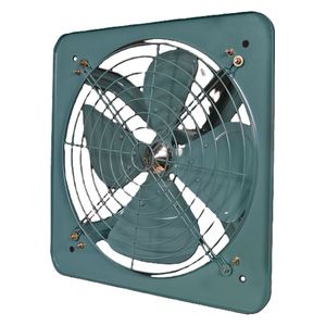  Aswar - Industrial Fan with Front Grill - 12 inch - Metal Housing - Blue 