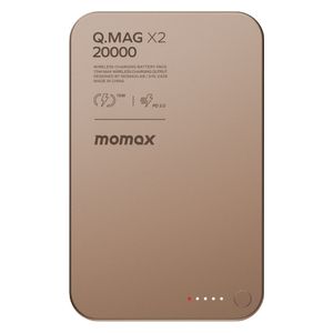 Momax Q.Mag X2 - Magnetic Wireless Power Bank - 20000mAh - 35W - Bronze