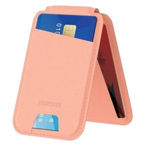  حامل بطاقات مغناطيسي موماكس - متوافق مع ماج سيف - حامل قابل للتعديل - وردي 