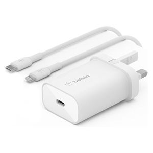 Belkin 2769 - Wall Charger 25W & Cable USB-C To Lightning - 1M - White